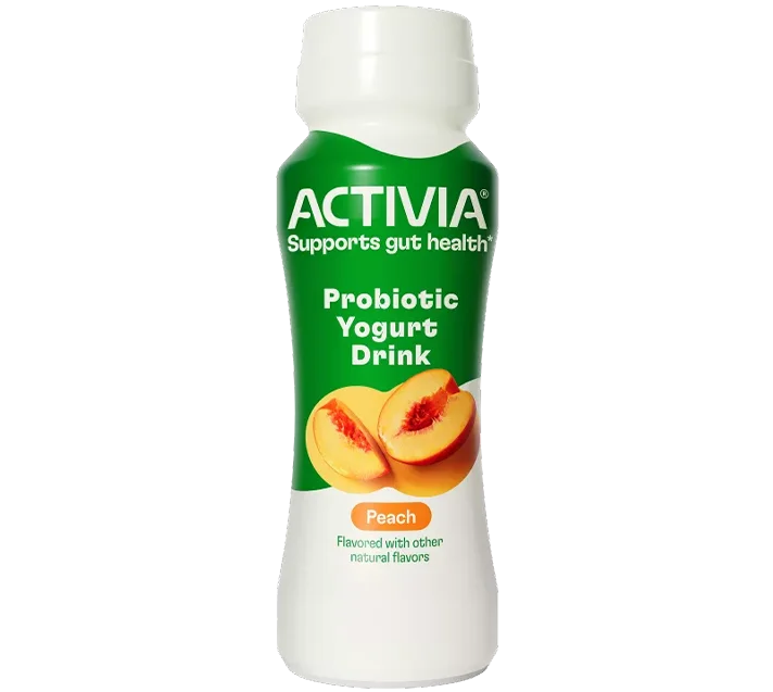 Activia Probiotic Dairy Drink, Peach, 7oz
