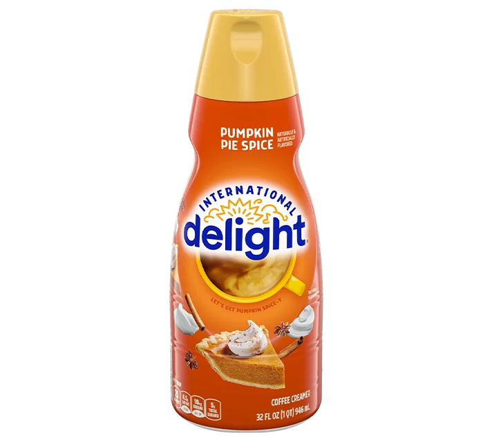 International Delight Coffee Creamer, Pumpkin Pie Spice, 32oz, 48oz, 64oz