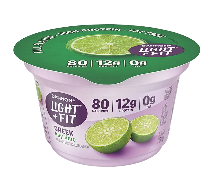 Light + Fit Nonfat Greek Yogurt, Key Lime 5.3oz 