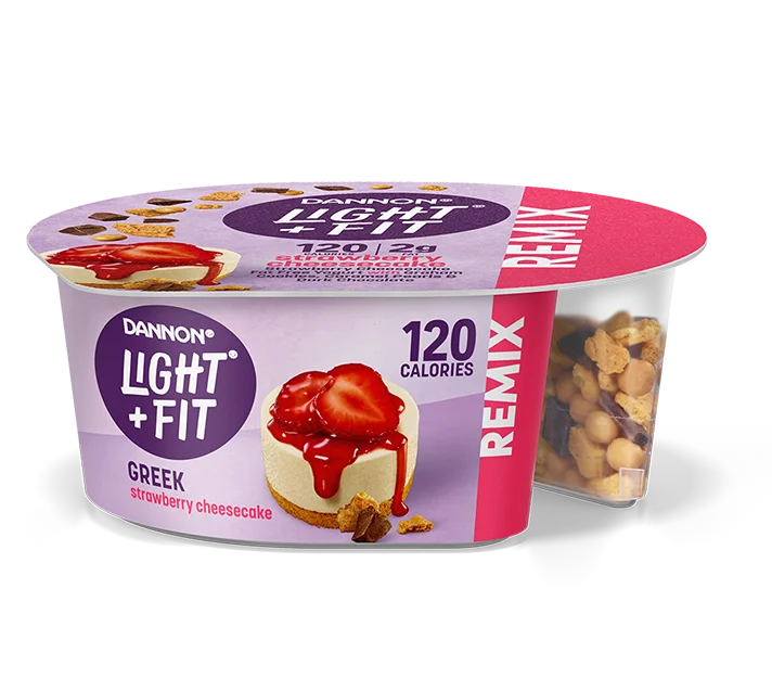 Light + Fit Remix Yogurt, Strawberry Cheesecake