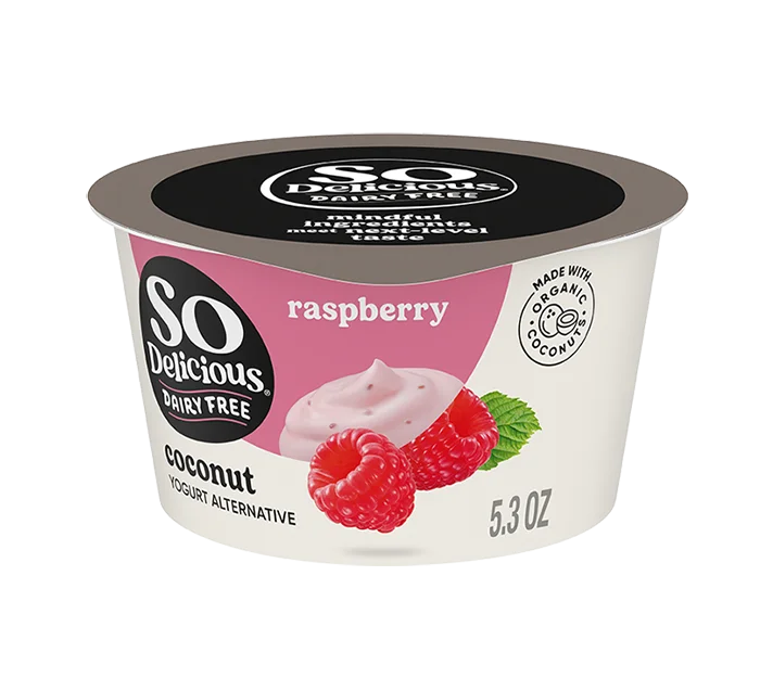 So Delicious Dairy-Free Coconutmilk Yogurt Alternative, Raspberry, 5.3oz