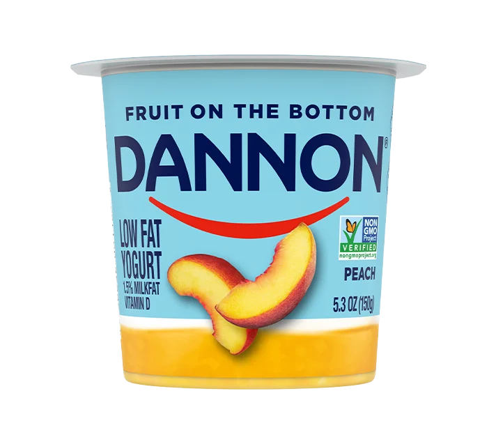 Dannon® Fruit on Bottom Yogurt | Peach 5.3oz Wholesale Options