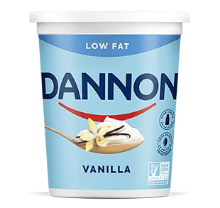 Dannon Lowfat Yogurt, Vanilla, 32oz