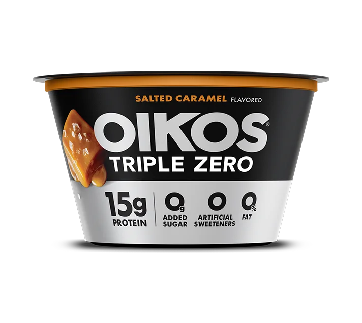Oikos Triple Zero Yogurt, Salted Caramel