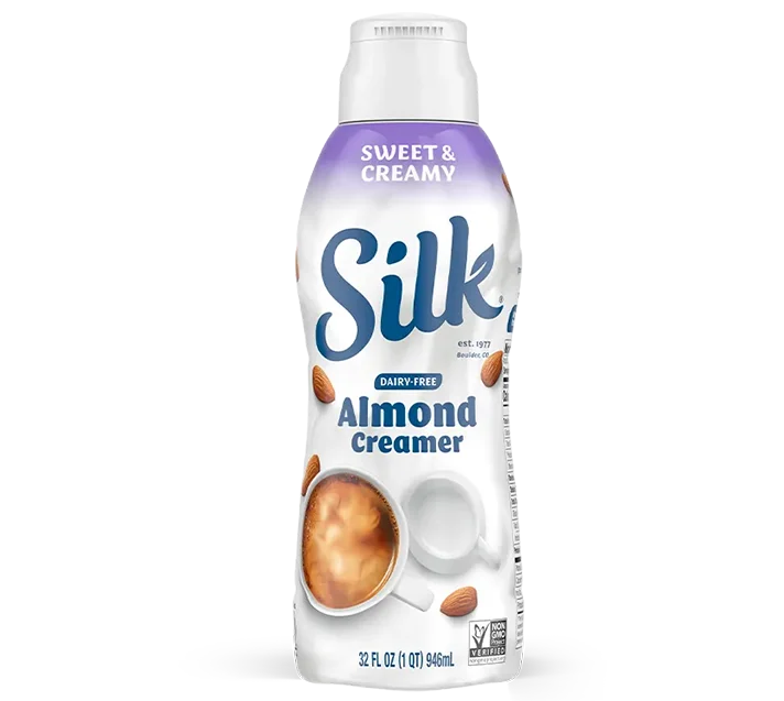Silk Almond Creamer, Sweet and Creamy 32oz