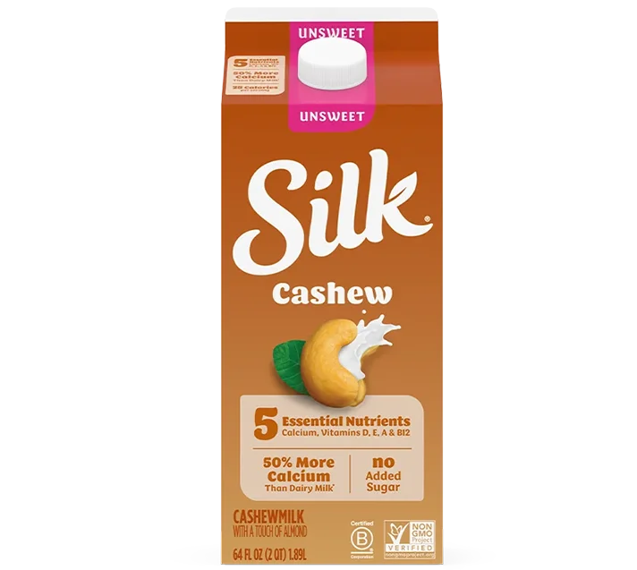 Silk Unsweetened Cashewmilk 64oz