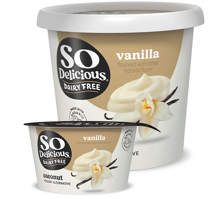 So Delicious Dairy Free Organic Coconutmilk Yogurt | Vanilla 5.3oz and 24oz Wholesale