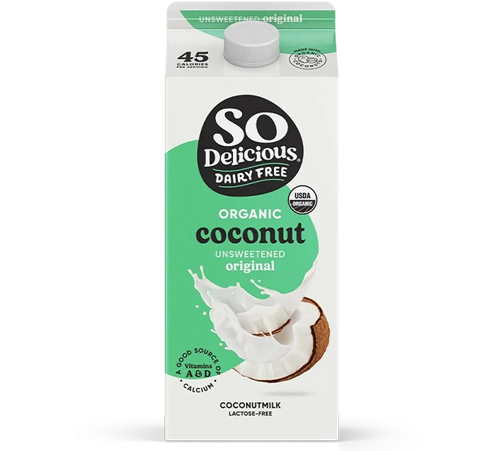 So Delicious Dairy Free Organic Coconutmilk | Unsweetened Original Half Gallon 64oz Wholesale